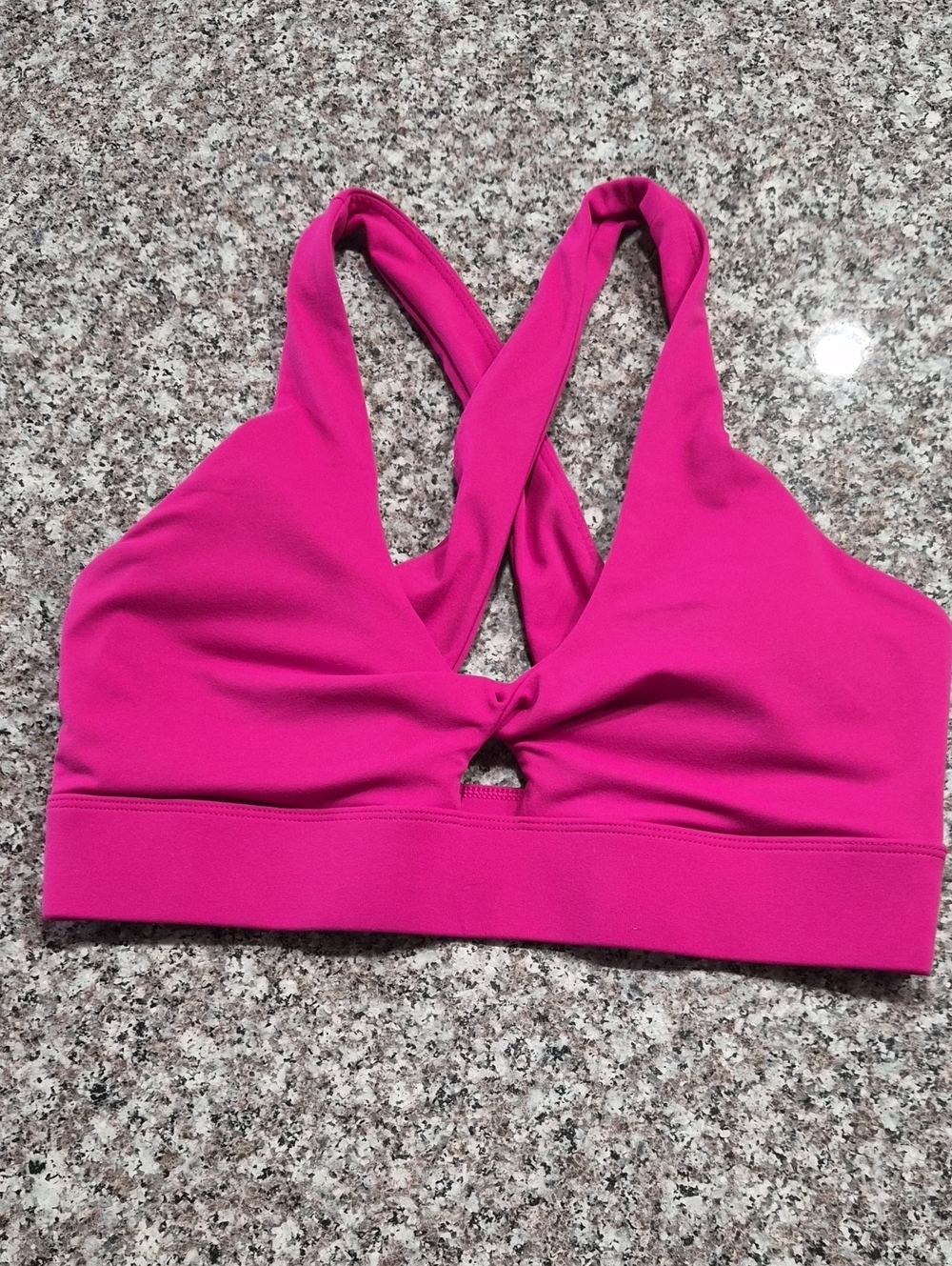 Women’s Cross-Back Sports Bra - Hot Pink